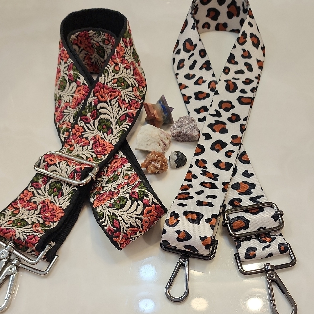Bundle Of 2 Replacement Purse Straps Or Guitar Straps Fully Adustable